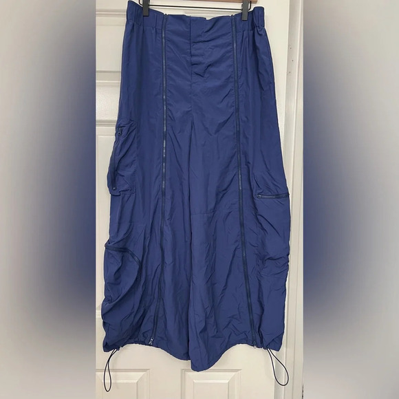 Urban Outfitters Nylon Balloon Pant Blue size 12 - Picture 5 of 13